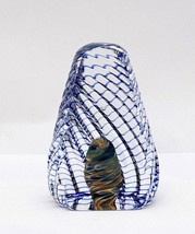 1996 Fire Island Studio Art Glass Paperweight Shell Shaped Signed M. LaBarbera - £57.33 GBP