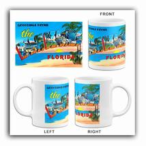 Greetings From The Palm Beaches, Florida - 1930&#39;s - Vintage Postcard Mug - £19.13 GBP+