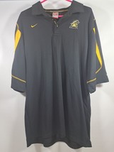 Nike Appalachian State Mountaineers Polo Shirt Men&#39;s XL Dri Fit Black Gold - £18.09 GBP