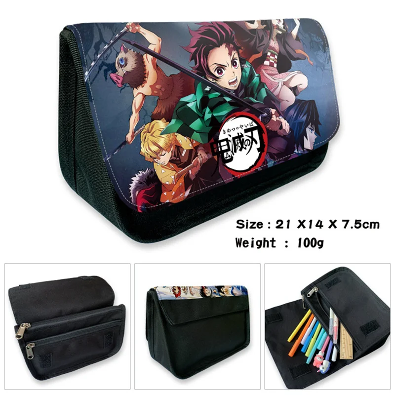 Japanese     Tanjiro Kamado Kids Pencil Bags Make Up Case For Women - $61.90