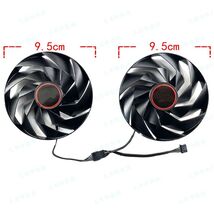 2 fan/Set For SAPPHIRE RX7600XT 7700XT 7800XT PULSE Graphics Card Coolin... - $32.56