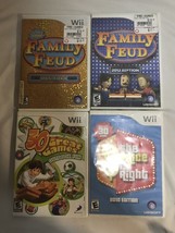 Nintendo Wii Family Game Lot Family Feud X2 The Price Is Right 30 Great Games - £23.71 GBP