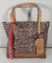 Catchfly Womens Purse Large Tote Bag Leopard Print Fits Laptop Leather B... - £37.91 GBP