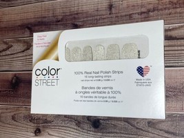 Color Street Home Sleet Home Sparkle White Glitter Nail Polish Strips - £3.92 GBP