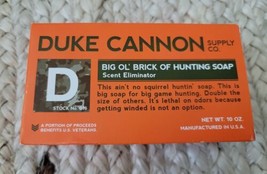 Duke Cannon Supply Co. Scent Eliminator Soap &quot;Big Ol&quot; Brick of Hunting Soap 10oz - £6.87 GBP