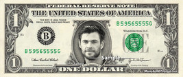 CHRIS HEMSWORTH on REAL Dollar Bill Collectible Celebrity Cash Memorabil... - £6.98 GBP