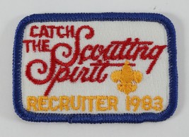 Vintage Catch Scouting Spirit 1983 Small Boy Scouts BSA Camp Patch - £9.24 GBP