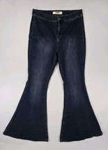 Rock &amp; Roll Denim Size 32x34 Bargain Button Bell Jean Concert Festival D... - $19.39