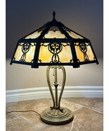 Rare Antique A. W. REISER Slag Glass Lamp - Large Shade - Best Condition - $63,348.70 MXN