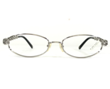 Escada Eyeglasses Frames E0381 SSU Silver Gold Round Full Rim 50-17-135 - $55.88