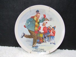 Edwin Knowles &quot;The Skating Lesson&quot; by Joseph Csatari Collectible Plate w... - $9.95