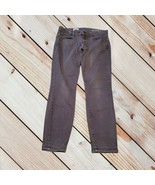 GAP 1969 Black Denim Low Rise Real Straight Leg Jeans Size 27 short Faded - £12.41 GBP