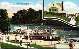 Fremont Yacht Club Fremont Ohio On The Sandusky River Fremont Ohio Postcard - £7.86 GBP
