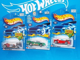 Hot Wheels Lot of 3 2002 Vehicles Saltflat Racer Double Vision Monoposto - £3.09 GBP
