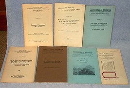  Vintage New York State Department of Agriculure Bulletins Lot of 7  - $10.00