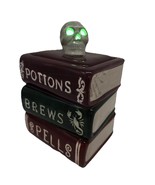Mr. Christmas Potions Brews Spells Books Cookie Jar Light Up Skull Witch... - $47.56 CAD
