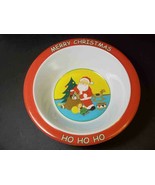 Melamine Santa bowl Merry Christmas Ho Ho Ho 6.25&quot; - £2.16 GBP