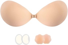 Adhesive Invisible Bra Strapless Push Up Bra Backless Silicone (Size:C,N... - £12.90 GBP
