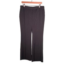 ANN TAYLOR PETITES SIGNATURE FIT Black Striped Dress Pants Size 10P Womens - $19.99