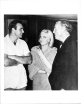 Goldfinger 8x10 inch photo Sean Connery Shirley Eaton Ian Fleming between takes - $15.00