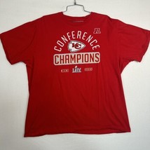 KC Kansas City Chiefs Red Mens XXL Graphic T Shirt Conference Champions ... - £9.63 GBP