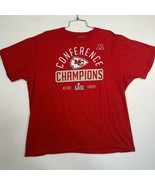 KC Kansas City Chiefs Red Mens XXL Graphic T Shirt Conference Champions ... - £9.59 GBP
