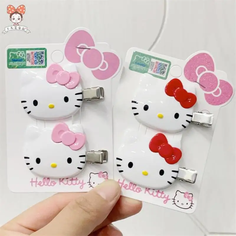 Sanrio Hellokitty Y2K Cartoon Hair Clip Anime Children Hair Accessories Duckbill - £6.07 GBP