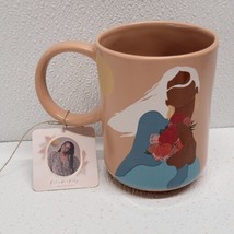 Kolor Me Koby Diversity Woman Flowers Ceramic Mug Pink / Tan  - $22.19