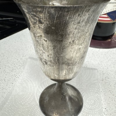 Silver Plate Wine Goblet 6&quot; - $11.87