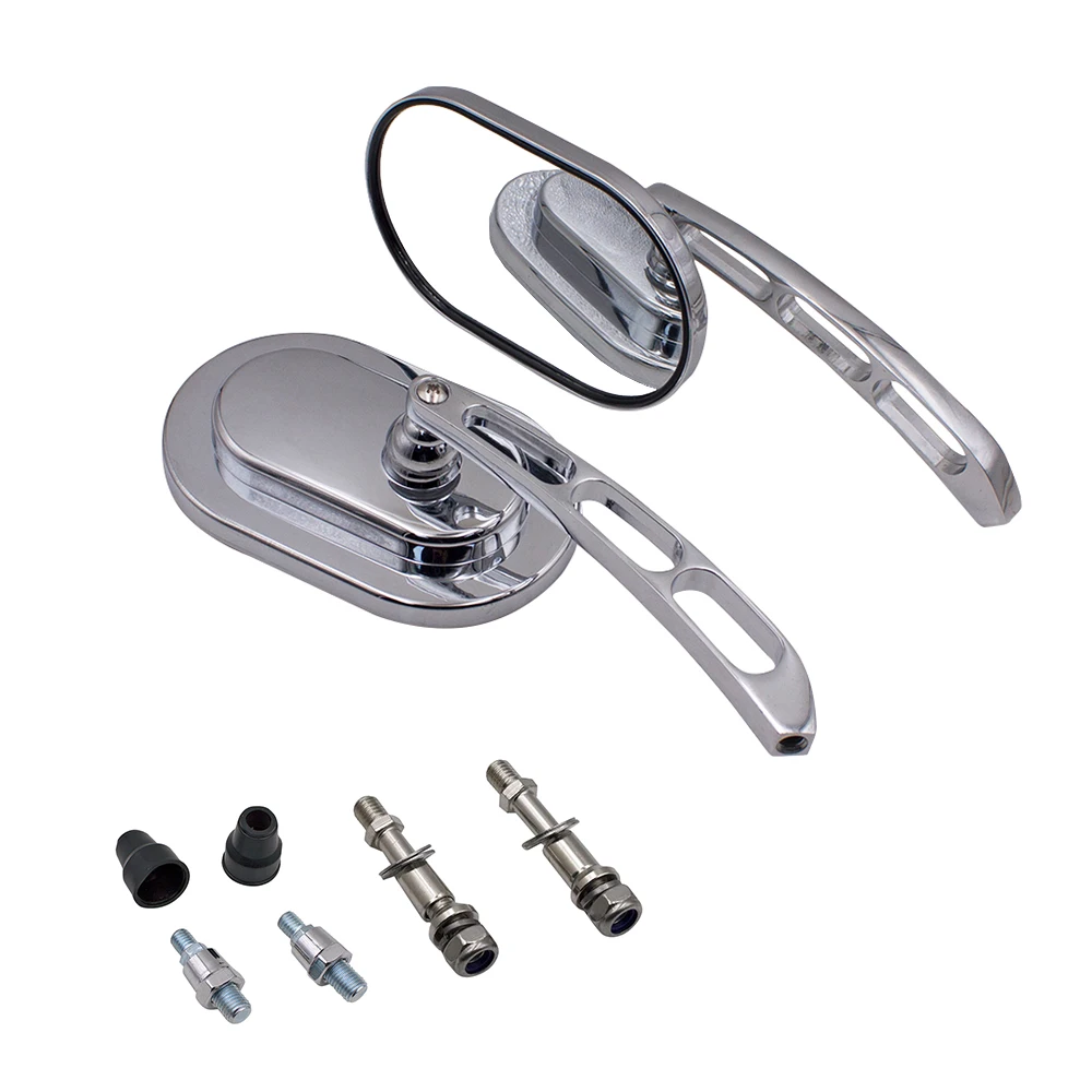 1 Pair Motorcycle Rearview Side Mirrors For Harley-Davidson Street Glide Road - £27.09 GBP