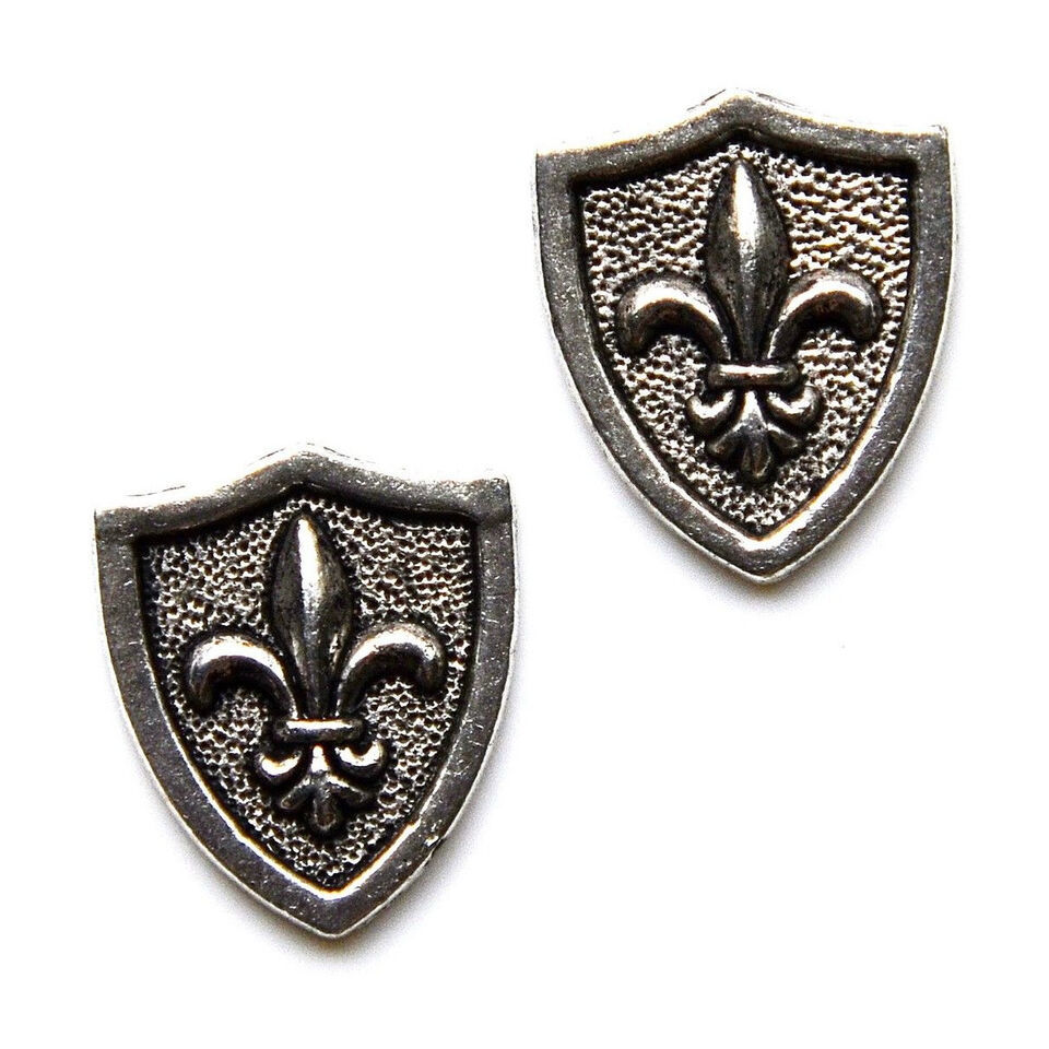 Fleur de Lis Shield Cufflinks - QHG2