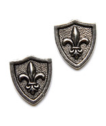 Fleur de Lis Shield Cufflinks - QHG2 - $13.10