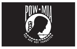 3&#39;x5&#39; Pow Mia Prisoner Of War Missing In Action Flag - Veteran Owned Business - £10.22 GBP