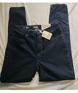 a.n.a. NWT Sz 12 Women&#39;s High Rise Curvy Skinny Solid Dark Wash Stretch ... - $34.42 CAD