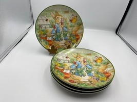 Set of 4 Williams-Sonoma Peter Rabbit Beatrix Potter Salad / Dessert Plates - £63.94 GBP