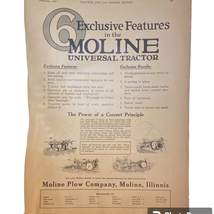 Moline Universal Tractor Company Print Ad February 1920 Frame Ready - £6.76 GBP