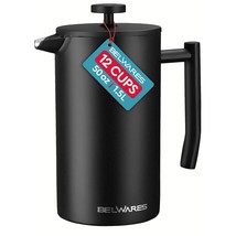 Large French Press Coffee Maker - French Press Stainless Steel - Insulat... - £53.15 GBP