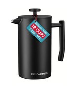 Large French Press Coffee Maker - French Press Stainless Steel - Insulat... - £53.46 GBP