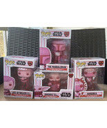 Funko Pop Mandalorian Grogu Luke Skywalker Ahsoka Star Wars Pink Vinyl F... - £78.21 GBP