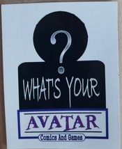 Lot of 2 What&#39;s Your AVATAR Comics And Games Stickers 4 x 3 - £3.95 GBP