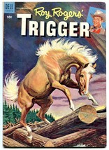 Roy Roger&#39;s Trigger #15 1955- Dell Golden Age Western FN- - $57.11