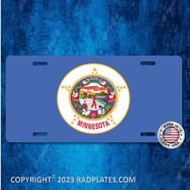 MINNESOTA  State Flag Custom Aluminum License Plate Tag Novelty Auto Car... - $19.67