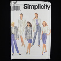 Simplicity 8708 Career Wardrobe Skirt Pants Blouse Top Jacket sizes 18, 20, 22 - £2.32 GBP