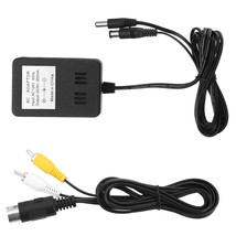 Audio Av Rac Cable Cord Adapter+ Ac Power Supply For Sega Genesis Model 1 Mk-160 - £15.62 GBP