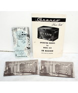Granco 610 Music Hall FM Receiver Manual Schematic + Brochures ~ 1950&#39;s - $81.91 CAD