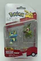 Jazwares Pokémon Battle Figure Pack Froakie &amp; Axew 3&quot; New In Package - £12.12 GBP