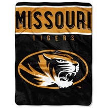 Missouri Tigers plush 60&quot; by 80&quot; Raschel Blanket-Basic Design - NCAA - £38.76 GBP