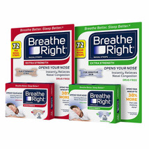 Breathe Right Extra Strength Nasal Strips, 72 Strips - £24.28 GBP