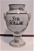 Antique SYR. SCILLAE Syrup of Squill Empty Apothecary Jar - $44.55