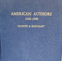American Authors 1600-1900 Biographical Dictionary 1300 Biographies 1964 GRYBS - £31.96 GBP